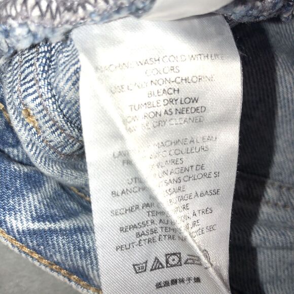 Free People We the Free Size 25 Maggie Distressed Button Fly Mid-Rise Shorts - Picture 5 of 7